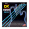 DR Strings NBB-45 Hi-Def Coated NEON Blue Bass Guitar Strings 45 - 105